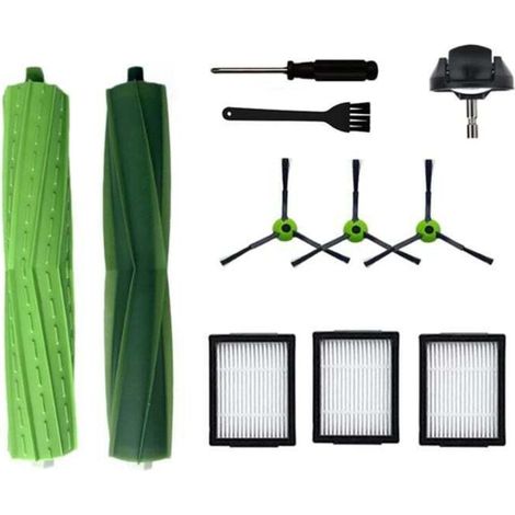 Para iRobot Roomba series E, I y J: I7, I7+, I2, I3, I3+, I4, I4+, I6, I6+, I8, I8+/Plus, J7, J7+, E5, E6, E7. Cepillo lateral con rueda (1/5)