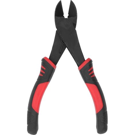 Pince diagonale en acier à haute teneur en carbone, poignée PVC, coupe-fil et dénudeur à ressort, outillage manuel (1/5)