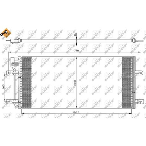 Condenseur, climatisation NRF 35316 VW 701820413K 7D0820413B