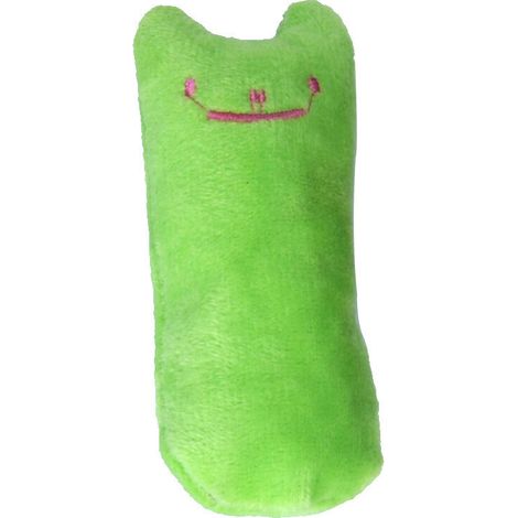 Jouets en peluche à l'herbe à chat, lot de 3 jouets à l'herbe à chat, oreiller créatif pour chat à gratter, tampon à l'herbe à chat, mastication et nettoyage des dents(vert) (1/5)