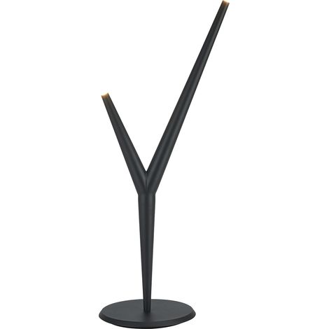 Lampe design, Lampe de table LED ARRECIFE Noir en Metal, MANTRA