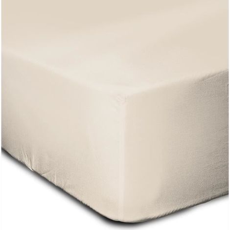Drap housse - 100% coton - 180 x 200 + Bonnet 35 cm - LOVELY HOME (1/3)