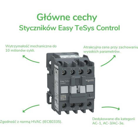 Contacteur modulaire Schneider Electric lc1e65p7 65A 230V AC