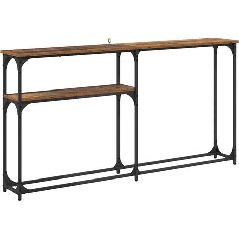 Maison Exclusive - TavoloConsolle Legno vecchio 145x22.5x75cm Legno multistrato