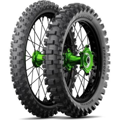 Neumático Michelin 90/100-21 Starcross 6, dureza media, 57M, NHS TT M/C, delantero, homologado DOT 02/2026.