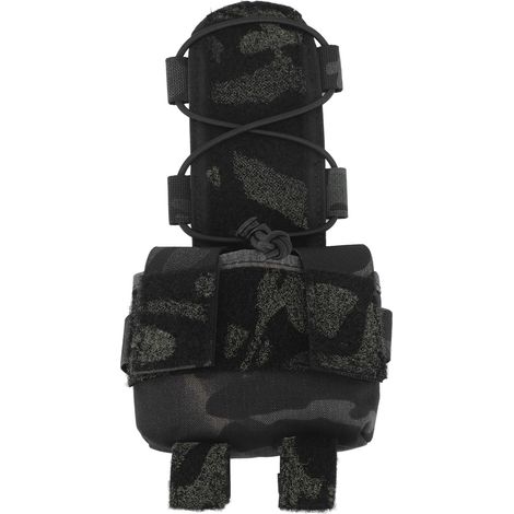 Pochette de batterie pour casque MK2 Kaudura, étui de rangement avec bande auto-agrippante, idéal pour tir, cyclisme, randonnée et camping.