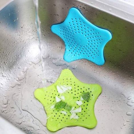 Filtre À Cheveux - En TPR Souple - Pour Douche Évier Lavabo Baignoire - Lot De 4 (1/5)