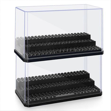 Vitrine für Spielfiguren, stapelbare und staubdichte Vitrine für Bausteine (1/5)