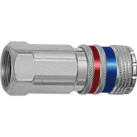 Riegler Sicherheitskupplung NW 7,6, Stahl/Messing verzinkt, G 1/2 IG (1/3)