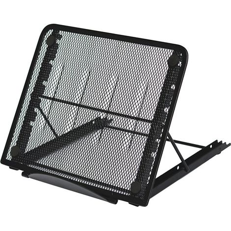 Support pour ordinateur portable en maille métallique, support de sol pliable, dissipation de la chaleur en maille métallique, multifonctionnel (1/5)