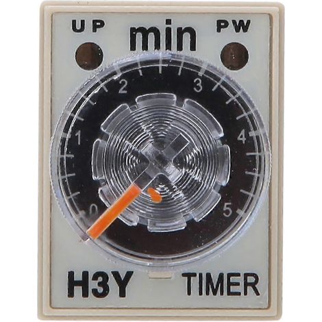 Relais temporisé H3Y-2, 8 pôles, haute précision, réglable, pour appareils électroménagers, 0–5 minutes, 110 VA