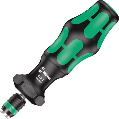 Wera 057480 Kraftform 826 T Turbo Bit-Holding Screwdriver Handle with Rapidaptor Quick-Release Chuck