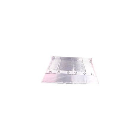 Rideaux occultants double couche pour intérieur, gris, 100 x 130 cm, à percer, pour balcon, salon et maison. (1/5)