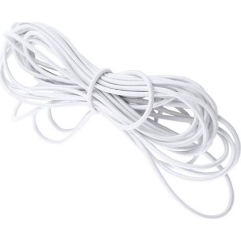Cordon Élastique - 5 mm - 10 M - Blanc - Pour Arrimage Tente Parasol Bagages - 1 Pièce (1/4)