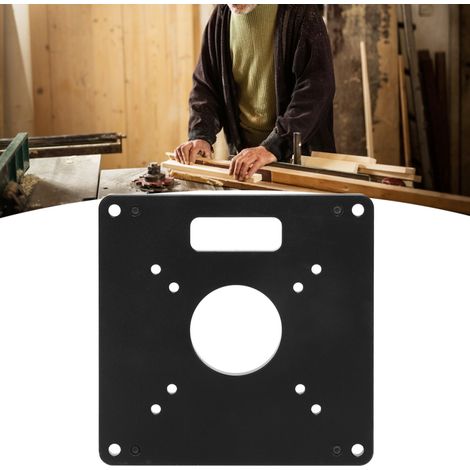 Piastra di base per fresatrice per legno, lega di alluminio, tavolo pieghevole