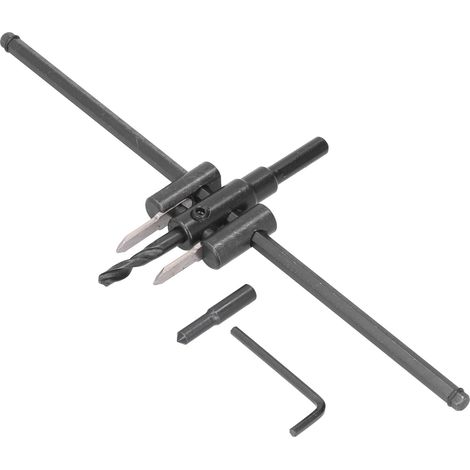 GARRYFIZH Kit de scie cloche réglable pour bois, foret à trous ronds, outil de bricolage pour le travail du bois, 30-300 mm