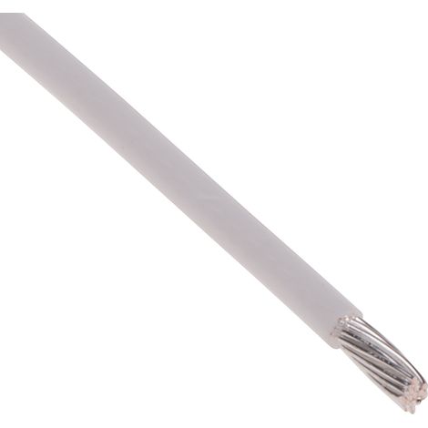 Fil de câblage à gaine PTFE RS PRO, 0,6 mm², 20 AWG, 200°C max, PTFE Blanc, 100m ( Prix pour Bobine de 100 Mètres )