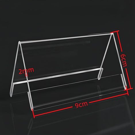 Acrylic Display Stands, Desk Stand, Store Supermarket Restaurants Transparent (1/3)