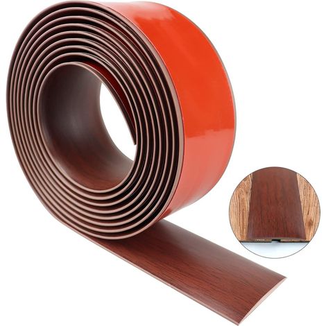200 cm x 5 cm selbstklebende Türschwelle aus PVC, Übergangsprofil für Küche und Wohnzimmer zum Verbinden von Aussparungen in Bodenbelägen, Fliesen oder Teppichen.