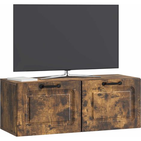 Maison Exclusive - Wandmontierter TV-Schrank Geräucherte Eiche 78