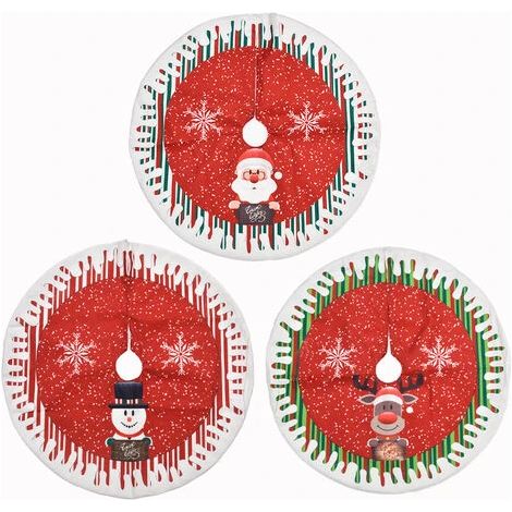 Lot de 3 t-shirts pour sapin de Noël de 78 cm, décorations pour sapin de Noël et fêtes de fin d'année (1/5)
