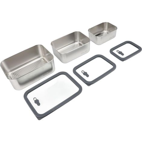 Stainless Steel Food Storage Containers with (1/5)