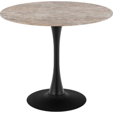 Malta table de salle à manger 90x90cm marron. (1/5)