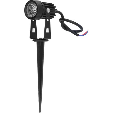 GARRYFIZH Lampe de jardin LED étanche IP65 3W lumière blanc chaud éclairage extérieur 12V CC