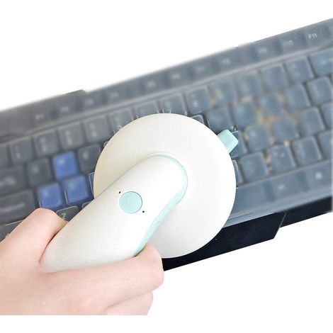 Aspirateur De Bureau - Rechargeable - 1200 Mah - Aspiration Ascendante - Pour Clavier Table Bureau Voiture Canapé - 1 Pièce (1/5)
