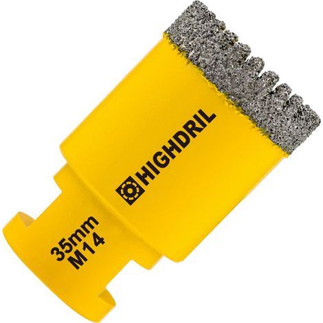 Foret Diamanté - 35MM M14 Scie Cloche Diamantée pour Porcelaine Carrelage Céramique Marbre Granit Quartz Pierre Maçonnerie Trépan Diamant Foret (1/5)