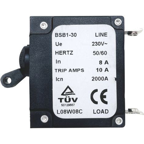 Thermoschalter Leistungsschalter L08W08C Reset Schalter Überlastschutz für Stromerzeuger uvm. (1/4)