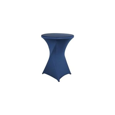 Housse de Table de bistrot - Mange Debout - Deco Cocktail - Stretch Spandex (bleu marine) 60cm×110cm (1/5)