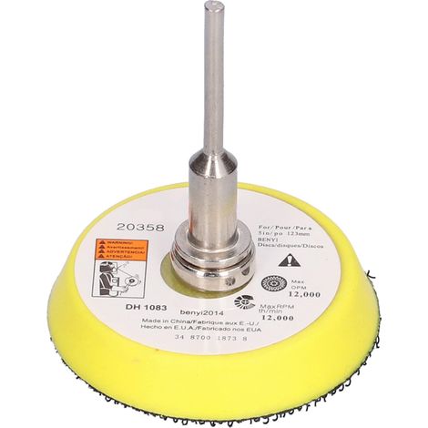 Plateau de ponçage auto-agrippant de 5 cm (2 po) avec tige de 3 mm pour le polissage et le lustrage (1/5)