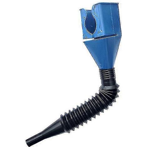 Befüllwerkzeug für Autos und Motorräder (Benzin, Motoröl, Öl, Wasser) mit Trichter und Filter, abnehmbarer Schlauch (1 Stück - blau). (1/4)