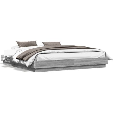 Maison Exclusive - Giroletto Grigio Sonoma 180x200 cm in Legno Multistrato