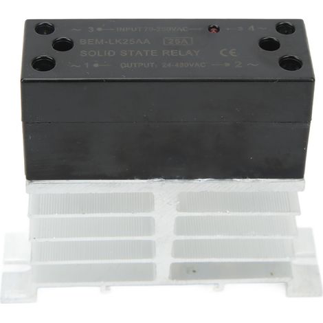 Relais statique CA-CA BERM en ABS et alliage d'aluminium, entrée 70-280V, sortie 24-480V, module pour commande de moteur (1/5)