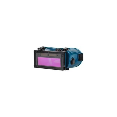 Lunettes Masque de Soudure LCD Batterie Solaire Auto-obscurcissant/assombrissantes Lunette de Protection des Yeux pour Soudage avec Bande (Vert)