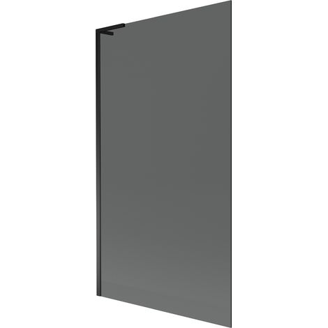 Mexen Next L Badewannenwand 1-flügelig 100 x 150 cm, Graphit, Schwarz - 895-100-000-03-40-70 (1/5)