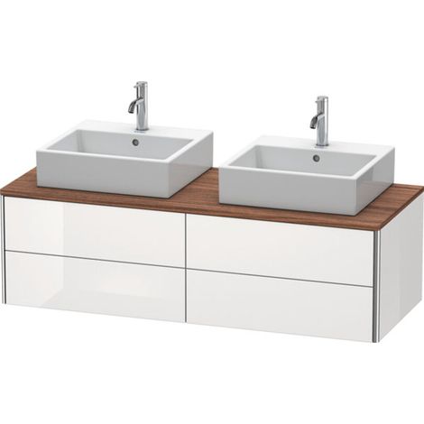 Lavabo consola Duravit XSquare, suspendido, para dos lavabos, 4 (1/2)