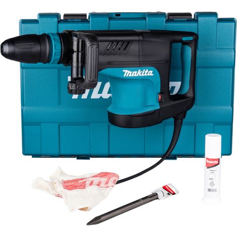 Martillo demoledor Makita HM 1203 C SDS-MAX, 1510 vatios, 19 julios, en maletín de transporte - incluye punzón de 280 mm