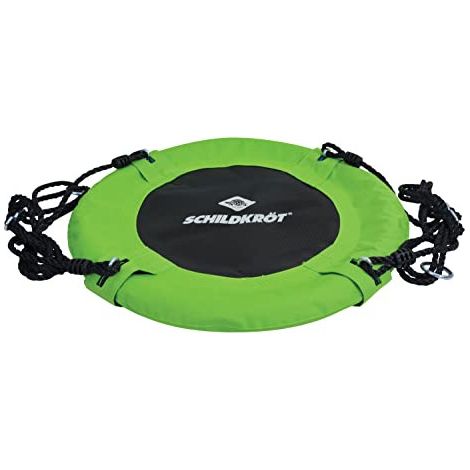 Schaukel - SCHILDKRÖT - Vogelnest 60cm - Geflochtenes Plastik - Stahlrohre - Verstellbar 70-150cm