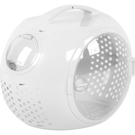 Sac à dos de transport pour animaux de compagnie, style capsule spatiale, pour petits chiens, chats et petits animaux de compagnie, blanc (1/5)