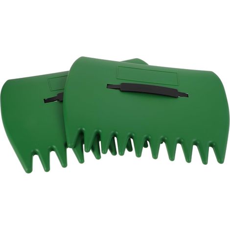 râteau à Gazon râteau de Jardin Petit râteaux pour pelouses Outil de Jardinage râteau en Plastique pour Feuilles râteau à Feuilles pour la Cour râteau Robuste Light Green (1/5)