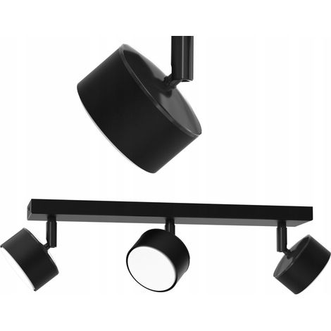 DECKENLEUCHTE LED-SPOTLIGHT SCHWARZ GX53 POLNISCH MODERNE LAMPE 3-PUNKT