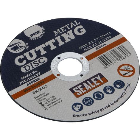 Sealey Cutting Disc �125 x 1.2mm �22mm Bore PTC/125CET