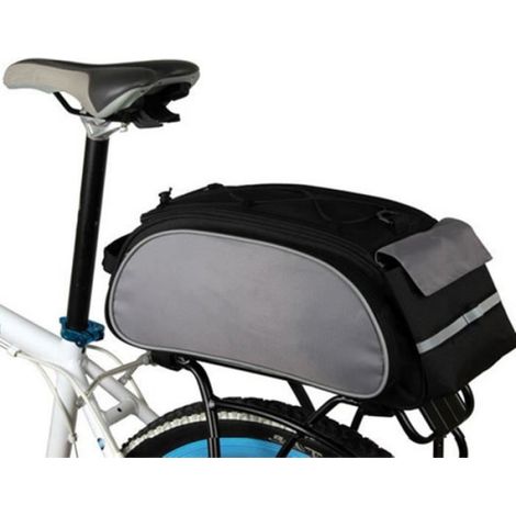 Sac Arrière Vélo - Polyester 600D - 40x21x16 cm - 13 L - Réfléchissant - Pour VTT et Vélo Urbain - 1 Pièce (1/4)