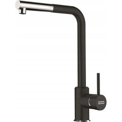 Franke – Robinet d'évier de cuisine mitigeur monocommande noir – Bec extractible 360º – Hauteur 34 cm – Tuyau 150 cm – FR010296 (1/2)