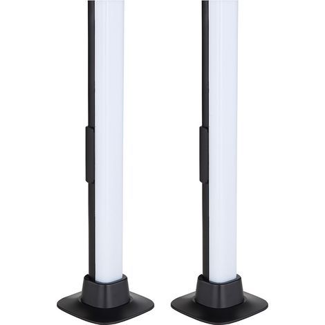 Lampe de table, noire, lampe d'appoint, lampe de salon, dimmable, lampe de lecture Smartlight App Rainbow effect, 1x LED 2 watts, LxlxH 3x3x32,5 cm (1/5)