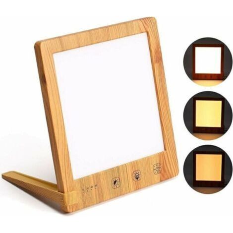 Lampe de luminothérapie 10000 Lux SAD Lampe LED, de lumière du pour le traitement efficace des troubles affectifs saisonniers avec fonction minuterie Contrôle tactile convient à la maison/ (1/4)