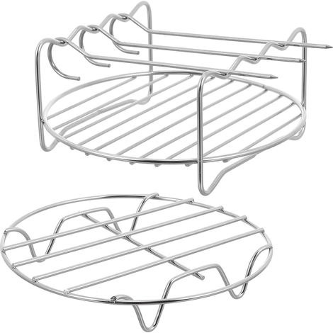 Grille de friteuse à air double couche en acier inoxydable (1/5)